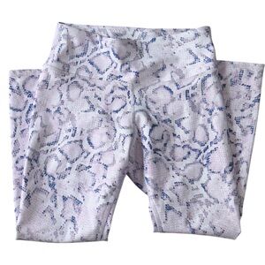 BECCA Purple and White Snakeskin Print Fabric